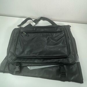 New Old Stock Embossed Boy Scouts of America Black Garment Travel Bag Luggage